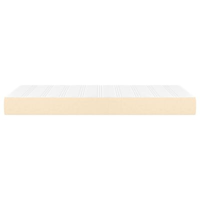 vidaXL Matelas à ressorts ensachés pour enfants crème 80x160 cm tissu