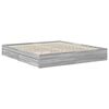 vidaXL Lit de Rangement Gris Sonoma 180 x 200 cm Bois d'ing&eacute;nierie