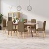 vidaXL Chaises &agrave; manger lot de 6 marron tissu