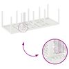 vidaXL Ensemble de salle &agrave; manger pour jardin 11 pcs Blanc