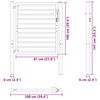 vidaXL Portail de jardin verrouillable noir 100x100 cm aluminium