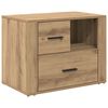 vidaXL Cabinet de chevet Ch&ecirc;ne artisanal 35 x 60 x 50 cm
