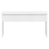 vidaXL Table basse blanc brillant 102x50,5x52,5 cm bois d'ing&eacute;nierie