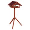 FLAMINGO Mangeoire &agrave; oiseaux et support Hafnir 42x40,5x119 cm Marron