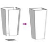 vidaXL Jardini&egrave;res 2 pcs 35x35x75 cm acier r&eacute;sistant aux intemp&eacute;ries
