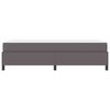 vidaXL Cadre de lit avec matelas Gris 90 x 190 cm tissu