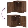 vidaXL Armoires murales de garage 2 pcs ch&ecirc;ne marron bois d'ing&eacute;nierie