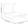 vidaXL Lit repos et auvent 165x203x126 cm Bois courb&eacute; Anthracite
