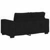 vidaXL Canap&eacute; &agrave; 2 places noir 120 cm tissu