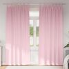 vidaXL Rideaux occultants avec anneaux 2 pcs Rose b&eacute;b&eacute; 245 x 140 cm