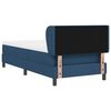 vidaXL Lit &agrave; ressorts avec matelas Bleu 90 x 200 cm tissu