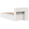vidaXL Cadre de lit sans matelas blanc 90x190 cm bois de pin massif