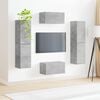 vidaXL Ensemble meuble TV 6 pcs Gris b&eacute;ton Bois d'ing&eacute;nierie