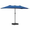 vidaXL Parasol de jardin Azur 385 x 209 x 244 cm Polyester et Acier