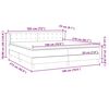 vidaXL Sommier &agrave; lattes de lit avec matelas rose 180x210 cm velours