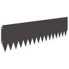 vidaXL Bordure de Pelouse 20 pc 103 x 30 cm Acier Noir