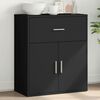 vidaXL Buffet noir 60x31x70 cm bois d'ing&eacute;nierie