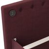 vidaXL Lit avec matelas et &eacute;clairage USB Violet Tissu 90x200 cm