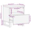 vidaXL Cabinet de chevet 2 pcs Blanc et Noir 40 x 33 x 46 cm