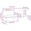 vidaXL Canap&eacute;s centraux palette de jardin 2pcs et coussins bois acacia