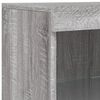 vidaXL Buffets avec lumi&egrave;res LED 3 pcs sonoma gris bois d'ing&eacute;nierie