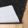 vidaXL Tapis shaggy &agrave; poils longs NAVARRA noir 120x170 cm polyester