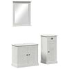 vidaXL Ensemble de mobilier de salle de bain 3 pi&egrave;ces Blanc antique
