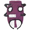 vidaXL Manteau pour chien avec harnais Pourpre S Fleece et Polyester