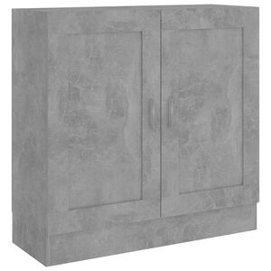 vidaXL Biblioth&egrave;que Gris b&eacute;ton 82,5x30,5x80 cm Bois d'ing&eacute;nierie