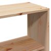 vidaXL Lit biblioth&egrave;que sans matelas 150x200 cm bois massif