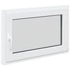 vidaXL Fen&ecirc;tre de sous-sol RISOR 90 x 50 cm PVC et verre Blanc