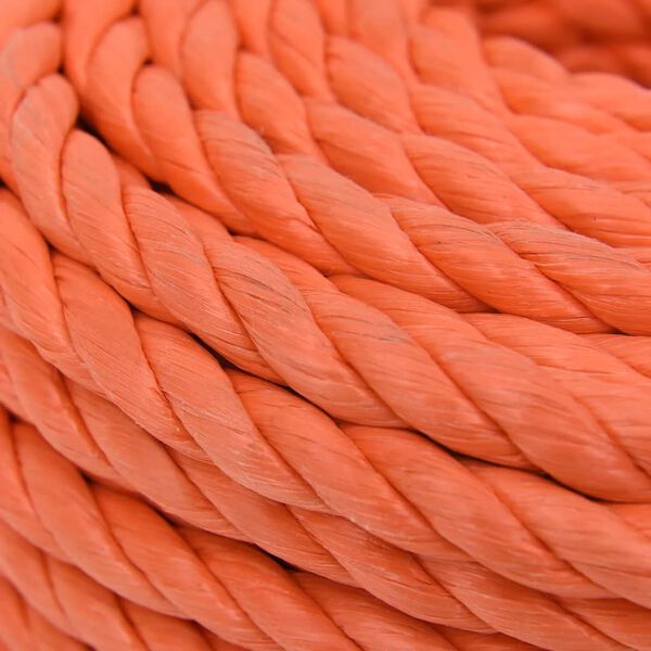 vidaXL Corde de travail Orange 14 mm 25 m Polypropyl&egrave;ne