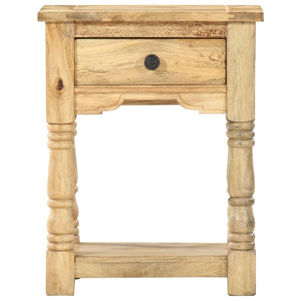 vidaXL Table de chevet 40 x 35 x 50 cm Bois de manguier solide