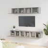 vidaXL Ensemble de meubles TV 5 pcs Gris b&eacute;ton Bois d'ing&eacute;nierie