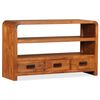 vidaXL Meuble TV Bois d'acacia solide 90 x 30 x 55 cm