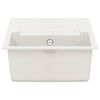 vidaXL &Eacute;vier Blanc 780 x 500 mm 80% Quartz et 20% R&eacute;sine
