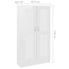 vidaXL Biblioth&egrave;que Blanc brillant 82,5x30,5x150 cm Bois d&rsquo;ing&eacute;nierie