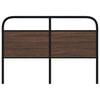vidaXL T&ecirc;te de lit de remplacement ch&ecirc;ne marron 140 cm acier et bois d'ing&eacute;nierie