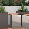 vidaXL Banc de jardin Argent 40 x 40 x 43 cm Acier inoxydable