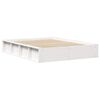vidaXL Cadre de lit Blanc 140 x 190 cm Bois de pin massif