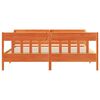 vidaXL Cadre de lit sans matelas cire marron 200x200cm bois pin massif