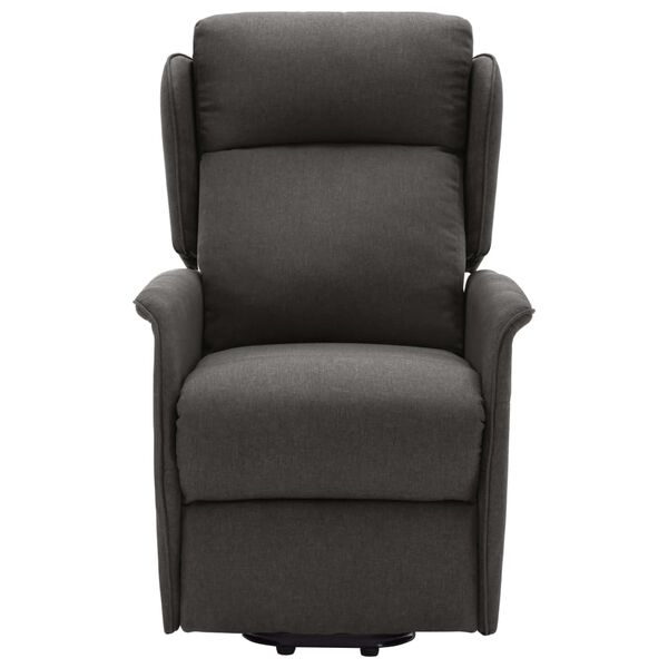 vidaXL Fauteuil Gris fonc&eacute; Tissu