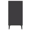 vidaXL Buffet gris 57x35x70 cm bois d'ing&eacute;nierie