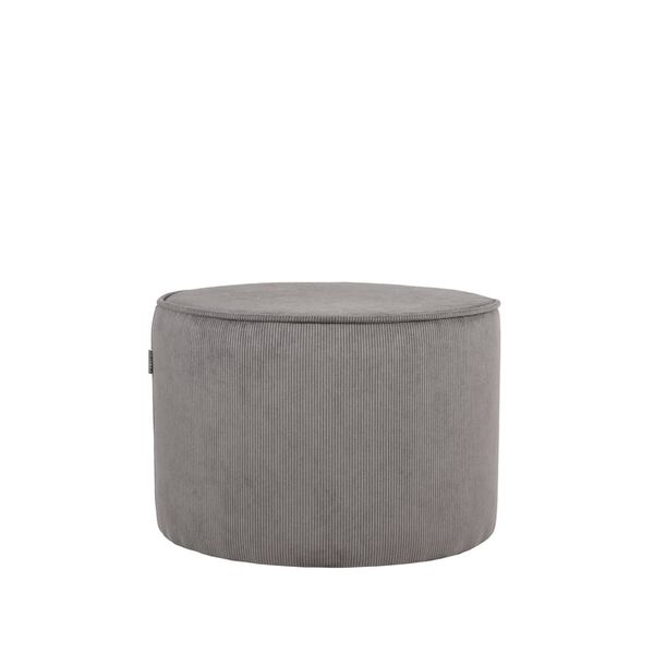 LABEL51 Pouf Tibo 55x55x40 cm Corde c&ocirc;tel&eacute;e Gris fonc&eacute;