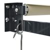 vidaXL Auvent r&eacute;tractable cr&egrave;me 4x3 m tissu et aluminium