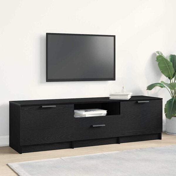 vidaXL Meuble TV avec tiroir 140 x 35 x 40 cm Bois d'ing&eacute;nierie