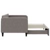 vidaXL Lit de jour avec gigogne sans matelas taupe 90x200 cm