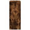 vidaXL Buffet avec LED ch&ecirc;ne fum&eacute; 77x34x85 cm bois d'ing&eacute;nierie