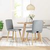 vidaXL Chaises &agrave; manger lot de 2 gris clair tissu