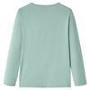 T-shirt enfants &agrave; manches longues menthe moyenne 104